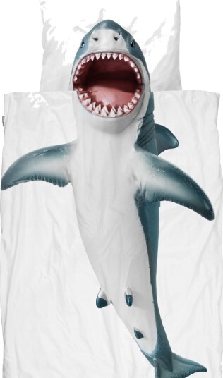Snurk Sengetøy   Junior   Shark!   Snurk   OneSize   Sengetøy   Junior   Hvit