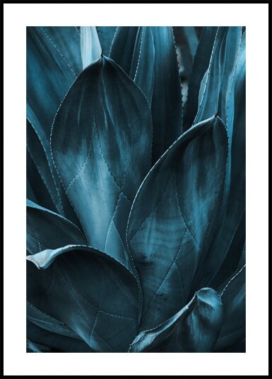 Dark Blue Plant Plakat Plakat / 100x150cm