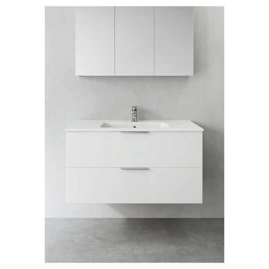 Hafa Shape 1000 Servantskap m/2 skuffer 100x45x54 cm Hvit Matt