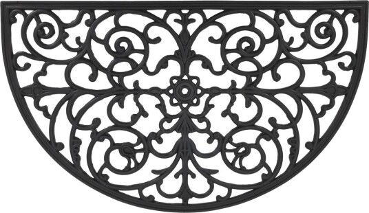 Chic Antique Dørmatte Gummi halvrund sort 45x75 Chic Antique Dørmatte Gummi halvrund sort 45x75
