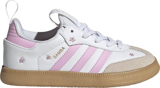 Adidas Originals Sko   Samba Quickon K   Ftwwht/Blilil/Alumin   Adidas Originals   36   Sko Beige Brun Hvit Rosa