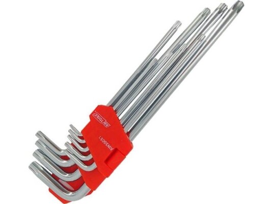Awtools Torx-nøkler Ekstra Lange - 9 deler