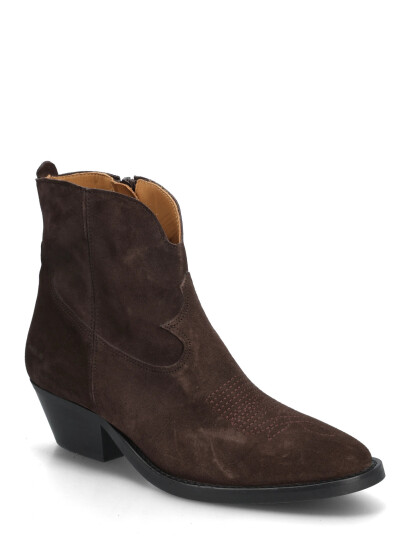 ANGULUS Booties - Wedgel - With Zip - Brown - 36 ANGULUS Booties - Wedgel - With Zip - Brown - 36