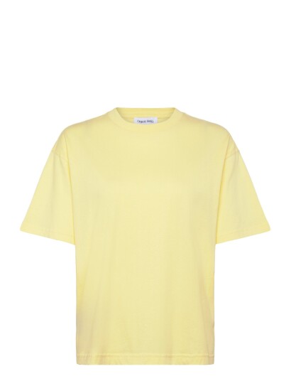 Organic Basics True Boxy Tee   Yellow   XS