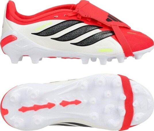 adidas Predator League Fold over Tongue AG Born For Goals   Lucid Red/Svart/Fottøy Hvit Barn   Kunstgress (AG) størrelse 33½