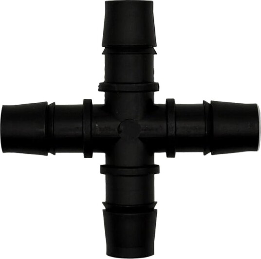 Kegland 13 mm (1/2") 4-veis krys 10stk PP-plast med slangestusser