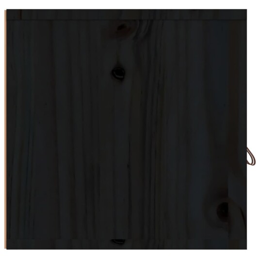 vidaXL Veggskap 2 stk svart 60x30x30 cm heltre furu vidaXL Veggskap 2 stk svart 60x30x30 cm heltre furu