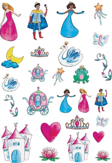 Ptit Clown Tatoveringer Prinsesse 23227 Ptit Clown Tatoveringer Prinsesse 23227