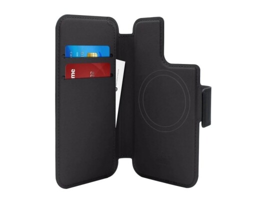 Puro Puip61pmagfolioblk, Lommebok-Etui, Apple, Iphone 14 Pro / 13 Pro, 15,5 Cm (6.1"), Sort