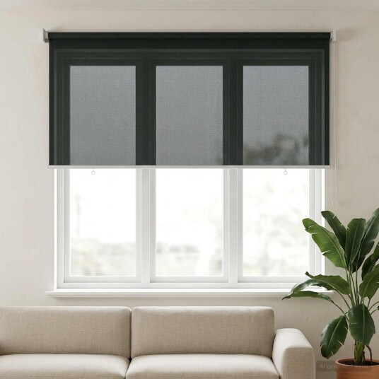 vidaXL Utendørs Rullegardin 90% UV-blokk Mørkegrønn 400 x 140 cm HDPE