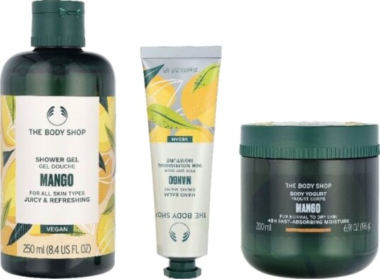 The Body Shop G3 Small Mango Giftset 140 ml Hand Cream 30ml/Body Butter 50ml/Shower Cream 60ml The Body Shop G3 Small Mango Giftset 140 ml Hand Cream 30ml/Body Butter 50ml/Shower Cream 60ml