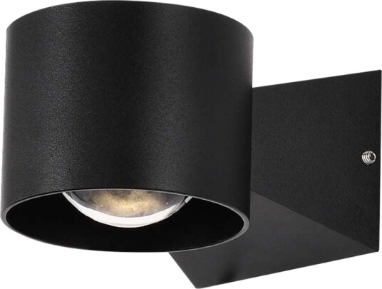 V Tac 6W LED vegglampe IP65 sort 3000K 465lm firkantet inne / ute inkl. lyskilde Kulør : Nøytral V Tac 6W LED vegglampe IP65 sort 3000K 465lm firkantet inne / ute inkl. lyskilde Kulør : Nøytral
