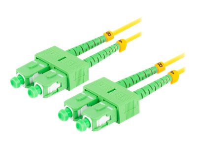 Lanberg Koblingskabel Sc/Apc Enkeltmodus Hann Til Sc/Apc Enkeltmodus Hann 10 M 10 M 3 Mm Fiberoptisk Dupleks 9 / 125 Micron Halogenfri Gul For P/N Fp Scap Se11 0020 Ye Fp Scap Ss11 0020 Ye Fp Scap Ss21 1202 Mc FO SASA SD11 0100 YE