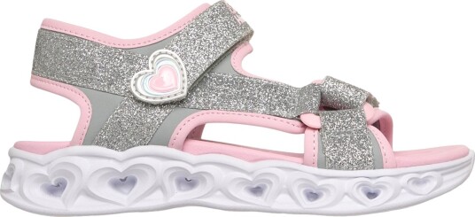 Skechers Heart Lights Sandals Metallic 27