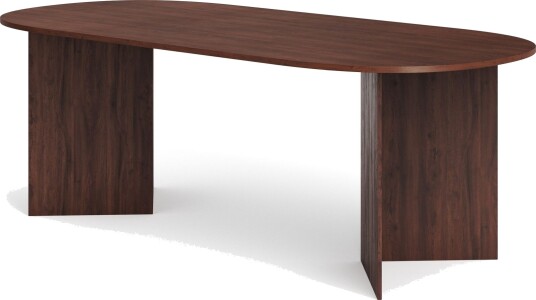 Vera Spisebord Oval 220x100 cm Finér Valnøtt
