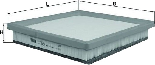 Luftfilter KNECHT LX 3580 Luftfilter KNECHT LX 3580