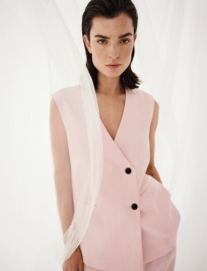 MSCH Copenhagen Mschfranciska Waistcoat   Pink   S