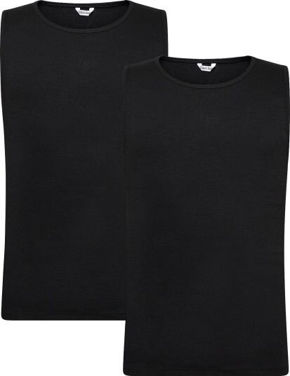 Organic Basics Core Rib Tank 2 Pack Black L