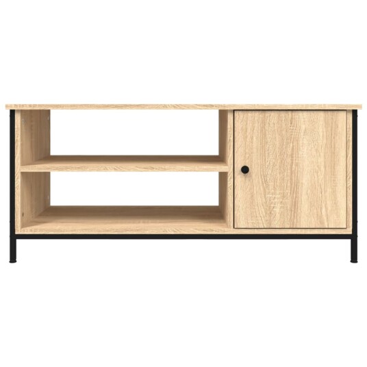 vidaXL TV-benk sonoma eik 100x40x45 cm konstruert tre