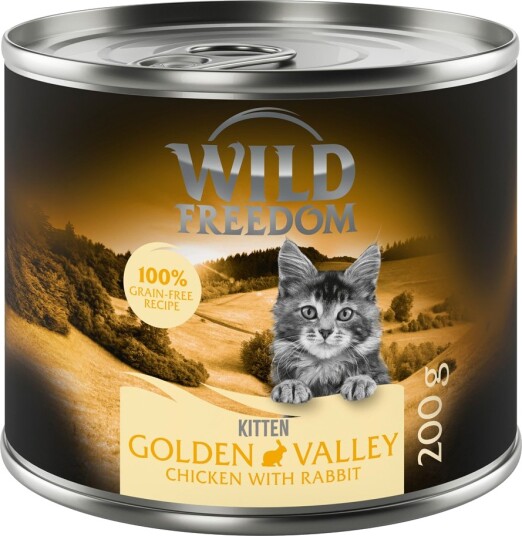 Wild Freedom Våtfôr Kitten Kanin Og Kylling 12 X 200 G