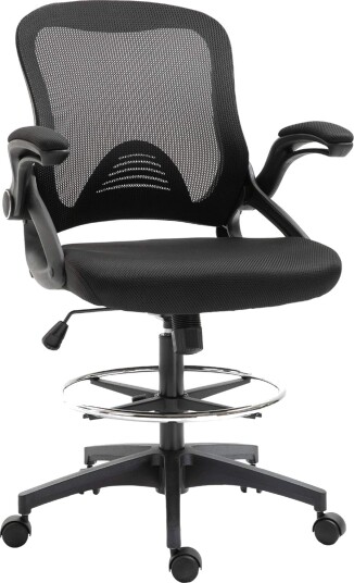 Ergonomisk kontorstol Mesh Sort 120kg