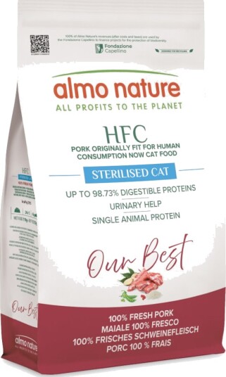 Almo Nature Hfc Tørrfôr Adult Sterilised Svin 1.2 kg
