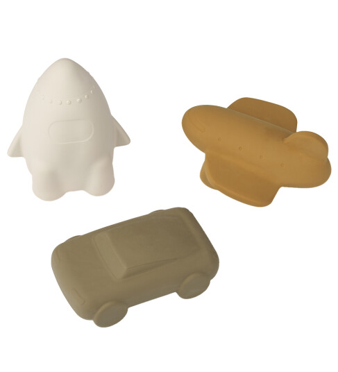 Liewood Jacob Bath Toys 3-Pack - Cream - ONE SIZE Liewood Jacob Bath Toys 3-Pack - Cream - ONE SIZE