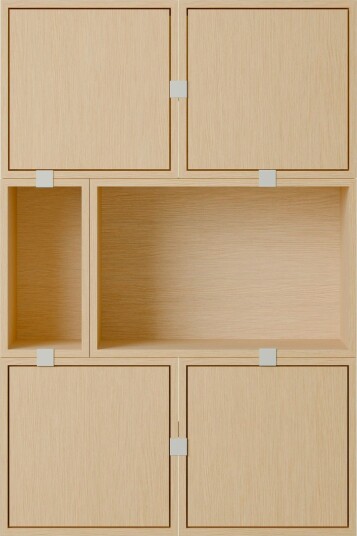 Stacked Configuration 4 Skjenk Eik