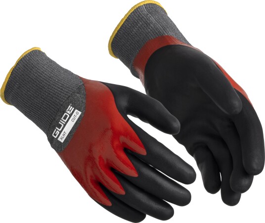 Guide Gloves 9507 Hanske nitril dip, kuttbeskyttelse D, oljegrep 6, Klær