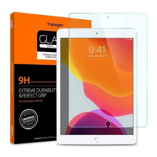 Spigen Glas.tR Slim Skjermbeskytter for iPad 10.2" - Herdet Glass med 9H Hardhet Spigen Glas.tR Slim Skjermbeskytter for iPad 10.2" - Herdet Glass med 9H Hardhet