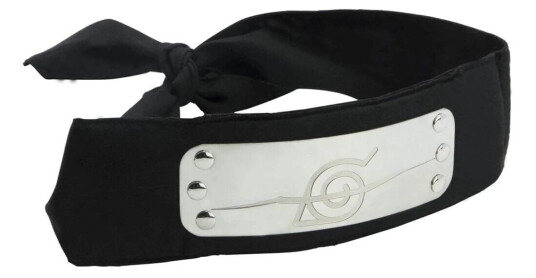 Naruto Headband Anti Konoha Svart Naruto Headband Anti Konoha Svart