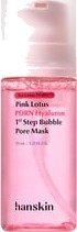 Hanskin Pink Lotus PDRN Hyaluron 1st Step Bubble Pore Mask