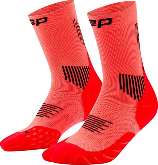 CEP Core Run Socks Mid Cut 5.0 Coral IV