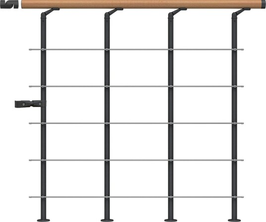 Dolle Gelender Til Repos Style6 Bøk Lakkert Startkit Svart Dolle Gelender Til Repos Style6 Bøk Lakkert Startkit Svart
