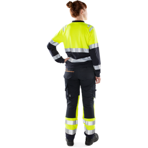 Fristads Stretchbyxa Flamskyddad Dam 2171 Athf Klass 1 Varselgul/marinblå 34