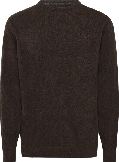 Barbour Barbour Essential L/Wool Crew Neck Sweater - DARK OAK - S