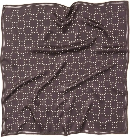 Becksöndergaard Starlie Grid Sia Scarf - CHOCOLATE TORTE - 65X 65 cm