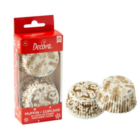 Decora Muffinsformer Elegant Jul Pk/36 Decora Muffinsformer Elegant Jul Pk/36