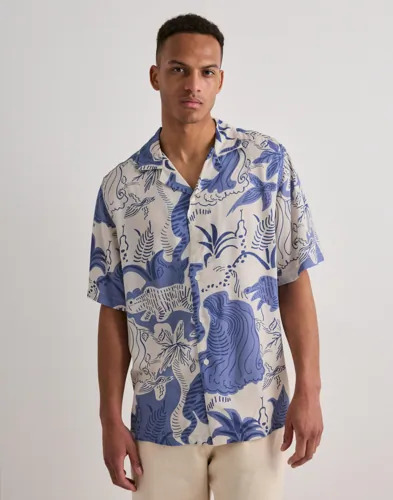 OAS Mystea Rocco Shirt Kortermede skjorter Blå OAS Mystea Rocco Shirt Kortermede skjorter Blå
