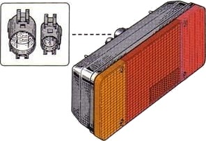 VAN WEZEL 1650925 Baklykt