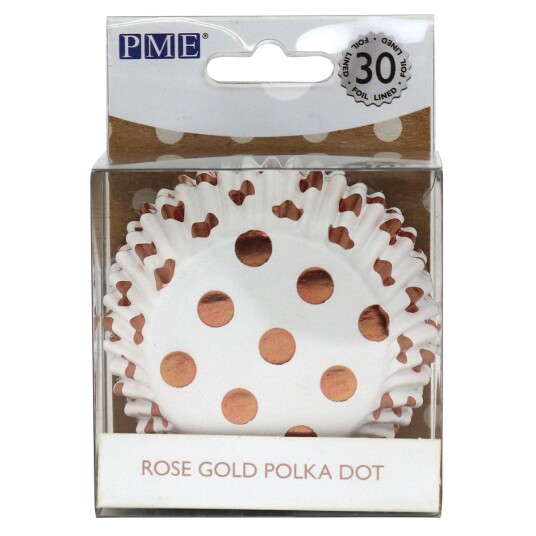 Pme Muffinsformer Rosegull Polkadott Pk/30 Pme Muffinsformer Rosegull Polkadott Pk/30