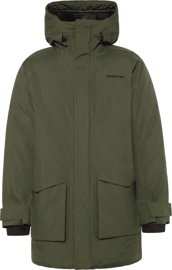 Didriksons Akilles Parka Herre Deep Green XL Vann- og Vindtett