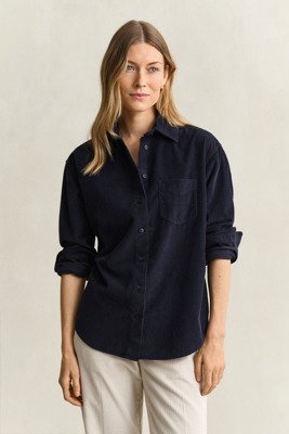 Gant Rel Cordroy Shirt   EVENING BLUE   38