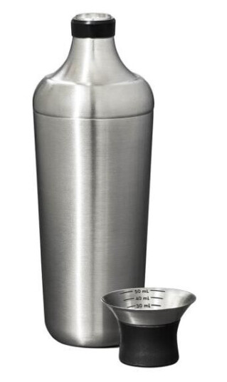 Oxo Steel cocktailshaker svart
