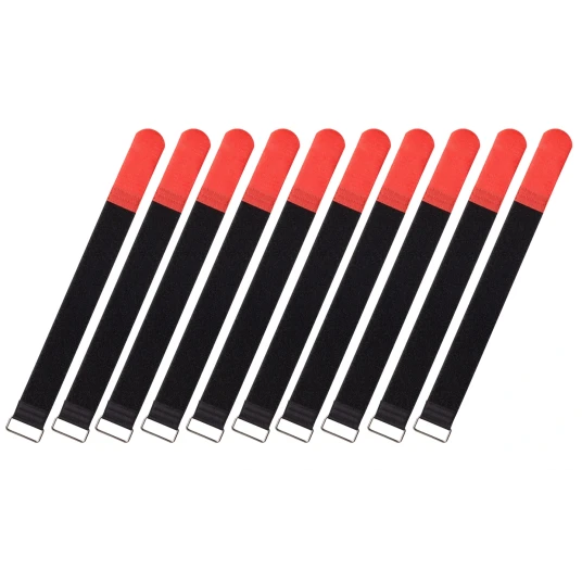 Rockboard Cable Ties 10 Pcs. Extra Large Rød