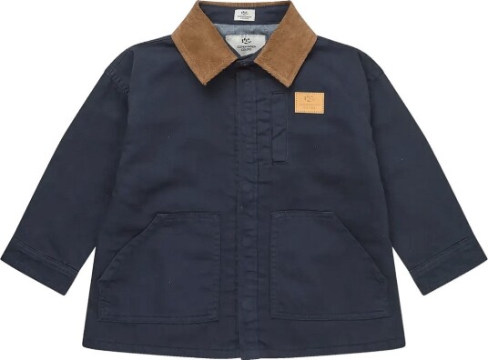 Copenhagen Colors Twill Jacket W. Corduroy Collar Navy 146 Copenhagen Colors Twill Jacket W. Corduroy Collar Navy 146