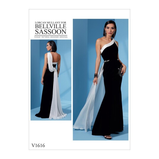 Vogue 1616 - Kjole A5 (6-8-10-12-14)