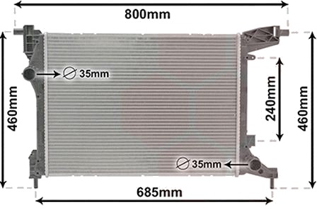 VAN WEZEL 17012707 Radiator motorkjøling