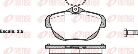 Bremseklosser REMSA 1203.00