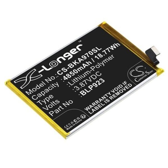 OPPO A97 5G batteri (4850 mAh 3.87 V, Sort)
